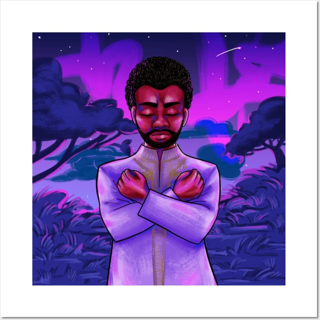 Chadwick Boseman Tribute Wall Art by aliyahart